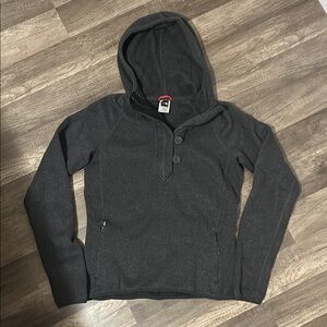 North Face - Dark Gray Hooded Sweatshirt